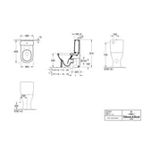 Villeroy & Boch Close Coupled Toilet Villeroy & Boch O.novo Close Coupled Toilet with Soft Close Seat