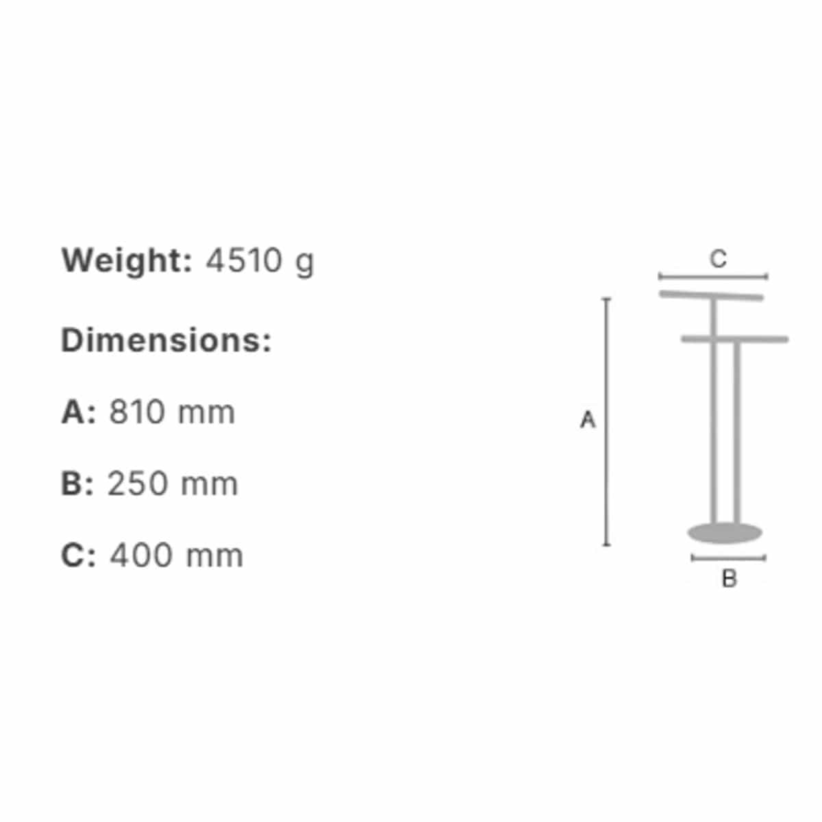 Smedbo Towel Rails and Rings Smedbo Outline Freestanding Double Towel Rail