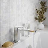 Aquarius Bathrooms Bath Mixer Aquarius Tetra 2-Hole Deck Mounted Bath Mixer Tap