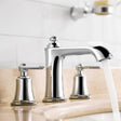 Flova 3 Tap Hole Basin Set Flova Liberty 3 Hole Basin Mixer Tap with Clicker Waste in Chrome