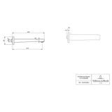 Villeroy & Boch Bath Spout Villeroy & Boch Architectura Square Wall Mounted Bath Spout