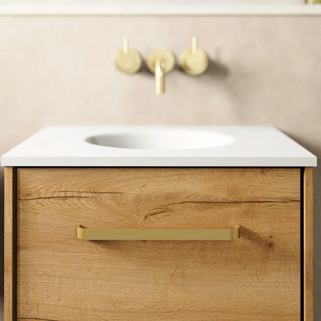Crosswater Brushed Brass Crosswater Vanity Unit Bar Handle