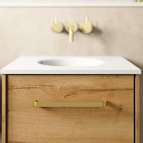 Crosswater Brushed Brass Crosswater Vanity Unit Bar Handle