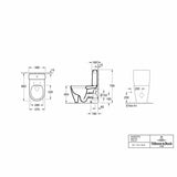 Villeroy & Boch Close Coupled Toilet Villeroy & Boch Avento Close Coupled Rimless DirectFlush Toilet with Soft Close Seat