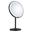 Smedbo Cosmetic and Shaving Mirror Black Smedbo Beslagsboden Glow Freestanding LED Magnifing Mirror