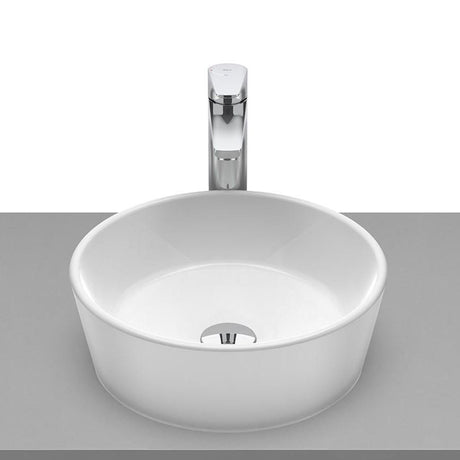 Roca Countertop Basin Gloss White Roca Optica  Round Countertop Basin