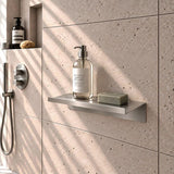 Smedbo Shelf Brushed Stainless Steel Smedbo Sideline Self-Adhesive Shower Shelf