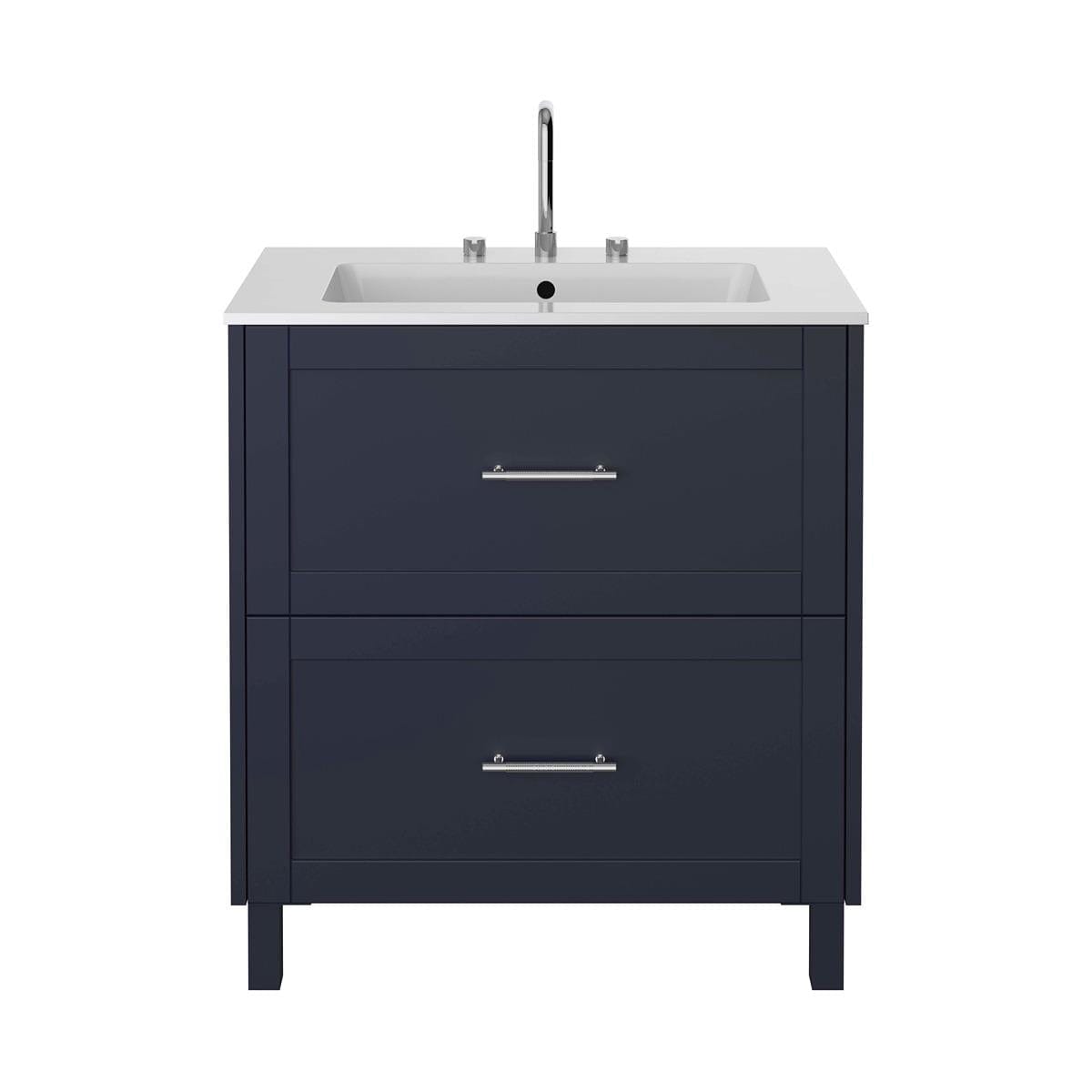 Heritage Floor Standing Vanity Unit Midnight Blue / 0 Heritage Lynton 800mm Floor Standing Unit with Basin
