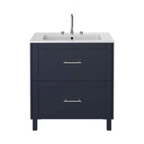 Heritage Floor Standing Vanity Unit Midnight Blue / 0 Heritage Lynton 800mm Floor Standing Unit with Basin