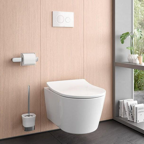 TOTO Wall Hung Toilet TOTO RP Wall Hung Rimless Toilet with Tornado Flush and Soft Close Seat