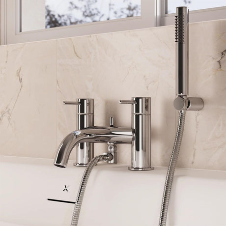 Crosswater Bath Shower Mixer Crosswater MPRO Bath Shower Mixer with Kit in Chrome