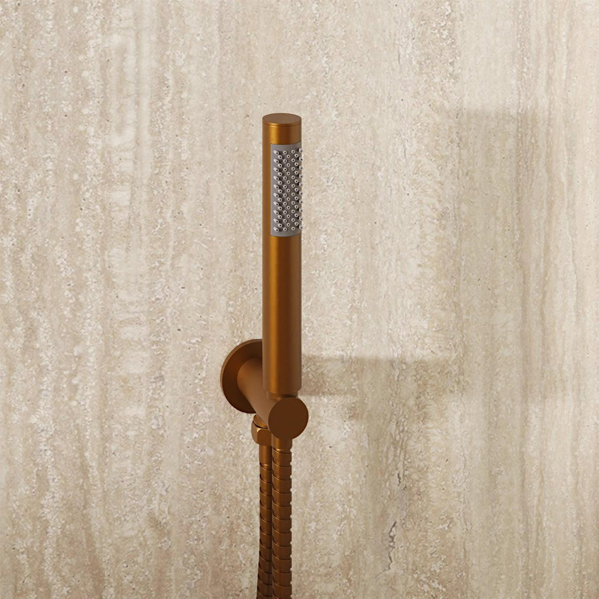 Crosswater Shower Handset Brushed Bronze Crosswater MPRO Wall Mounted Outlet with Shower Handset and Hose