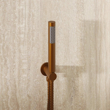 Crosswater Shower Handset Brushed Bronze Crosswater MPRO Wall Mounted Outlet with Shower Handset and Hose
