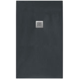 Tissino Rectangle Shower Tray 1200 x 700mm Tissino Giorgio2 Rectangle Shower Tray in Graphite Slate