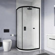 Crosswater Quadrant Shower Enclosure Matt Black / 1200 x 800mm Crosswater Clear 6 Quadrant Shower Enclosure