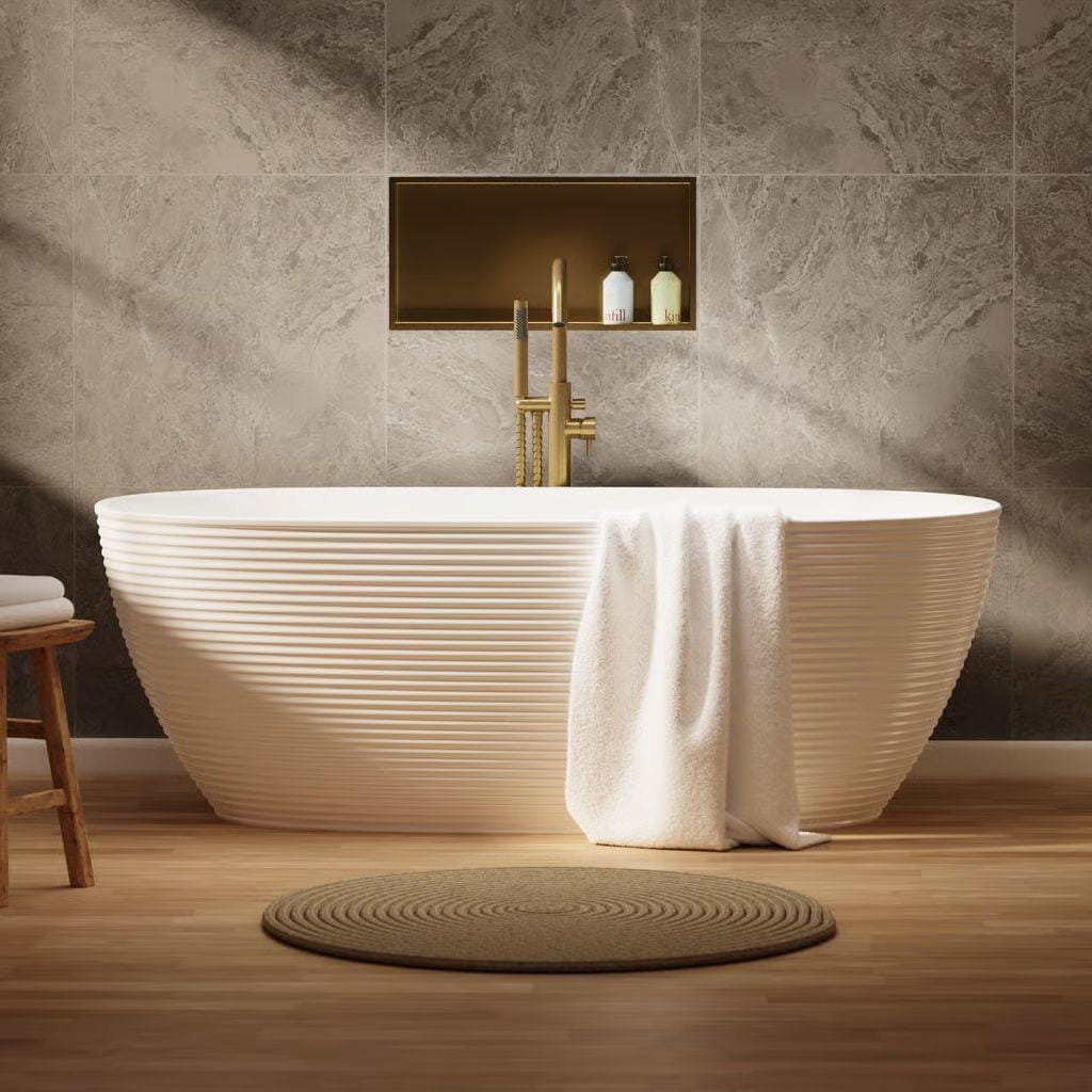 Crosswater Modern Freestanding Bath Gloss White / 1700 x 800mm Crosswater Auriga Freestanding Bath