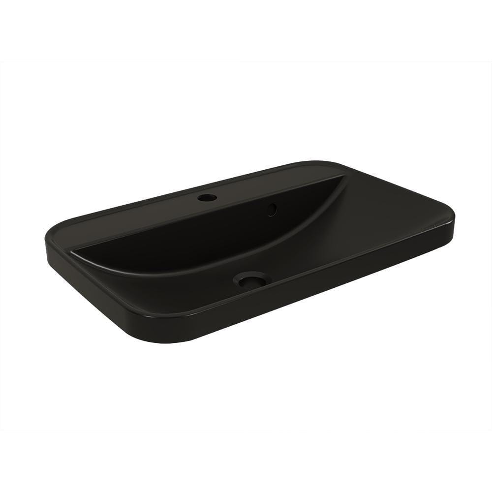 Imex Wall Mounted Vanity Unit Imex Arco Wall Hung 800mm Single Drawer Vanity Unit with Worktop and Inset Basin