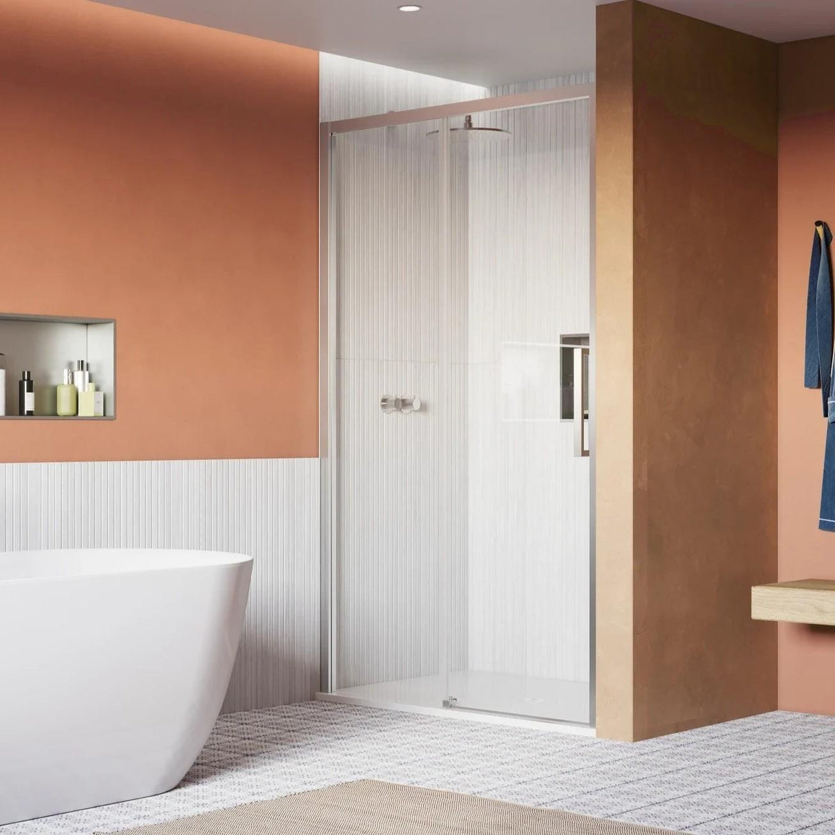Crosswater Sliding Shower Door Chrome / 2000 x 1500 Crosswater Asura 8mm Sliding Shower Door