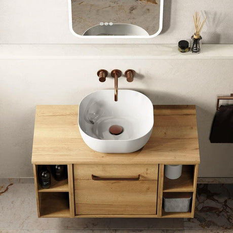 Crosswater Countertop Basin Crosswater Real Square 410mm Countertop Basin