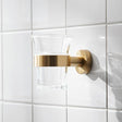 Miller Tumbler Holder Brushed Brass Miller Bond Wall Mounted Tumbler and Holder