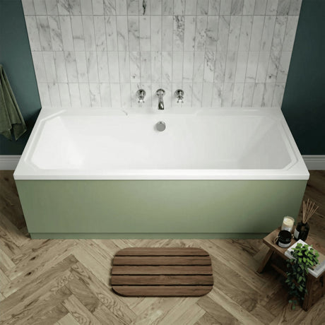 Aquarius Bathrooms Double Ended Bath Aquarius Clarice Traditional Art Deco Double Ended Bath - 1800 x 800mm
