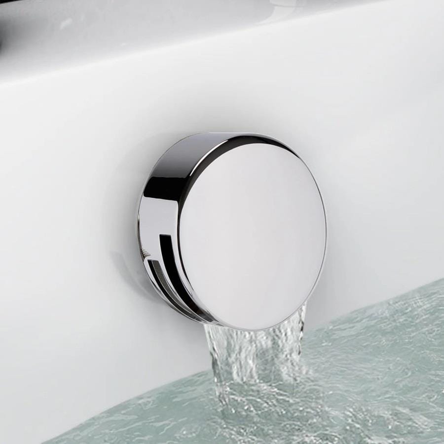 Aquarius Bath Waste Chrome Aquarius FT Overflow Bath Filler and Easy Clean Waste