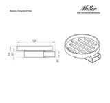 Miller Soap Dish Miller Boston Orlando Soap Dish in Chrome