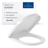 Villeroy & Boch Toilet Seat Villeroy & Boch O.Novo Standard Soft Close, Quick Release Toilet Seat in White Alpin