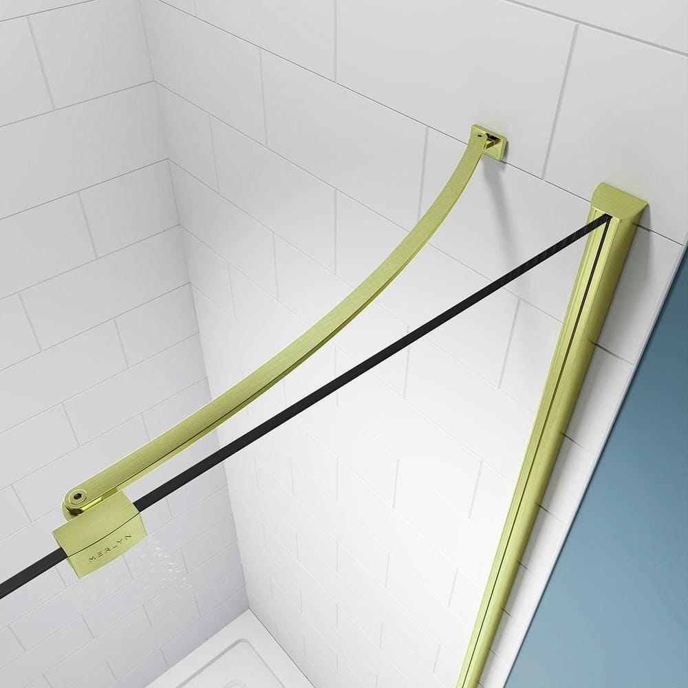 Merlyn Ionic Essence Frameless Hinged Shower Door and Inline Panel