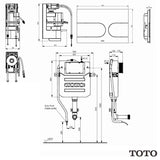 Toto Concealed Cistern Toto Washlet Concealed Cistern with Auto Flush Capability and Flush Plate