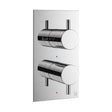 Crosswater Concealed Shower Valve Chrome Crosswater MPRO 2 Outlet, 2 Handle Concealed Thermostatic Shower Valve (Bath/Handset)