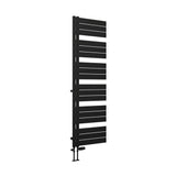Eastbrook Helmsley Straight Vertical Designer Towel Rail in Matt Black