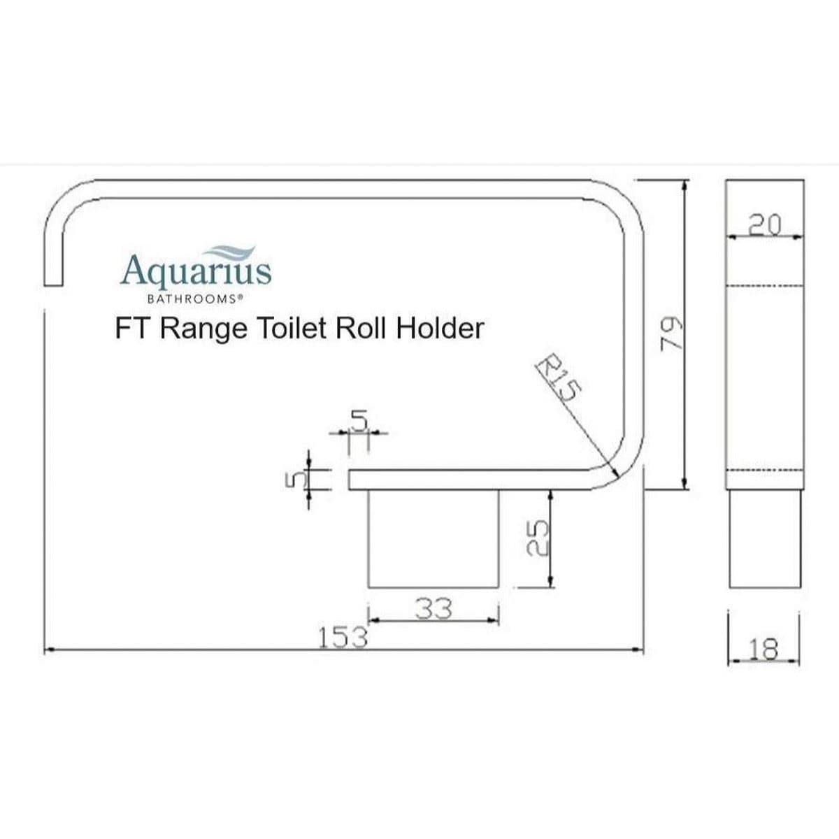 Aquarius Bathrooms Toilet Roll Holder Aquarius FT Toilet Roll Holder