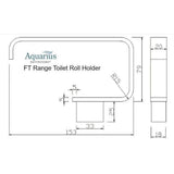 Aquarius Bathrooms Toilet Roll Holder Aquarius FT Toilet Roll Holder