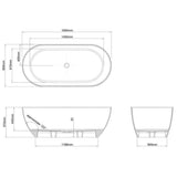 Crosswater Modern Freestanding Bath Crosswater MPRO Freestanding Bath