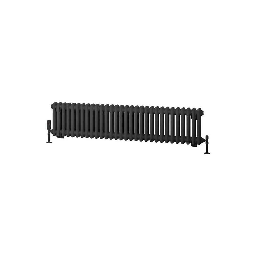 Eastbrook Column Radiator Eastbrook Rivassa Traditional 2 Column Radiator in Matt Anthracite