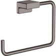 Hansgrohe Towel Rails and Rings Brushed Black Chrome Hansgrohe Addstoris Towel Ring