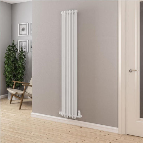 Eastbrook Column Radiator 1800 x 310mm Eastbrook Murano Vertical Designer Radiator in Gloss White
