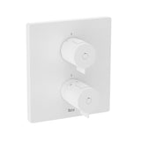 Roca Concealed Shower Set Roca T-500 Square Thermostatic Concealed Shower Valve with Shower Handset and Slide Rail Set