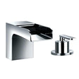 Flova Bath Mixer Flova Cascade 2 Hole Bath Filler Tap in Diamond Chrome