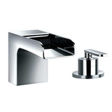 Flova Bath Mixer Flova Cascade 2 Hole Bath Filler Tap in Diamond Chrome