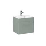 Imex Wall Mounted Vanity Unit Imex Croma Wall Mounted Single Drawer 500mm Vanity Unit with 1 Tap Hole Basin