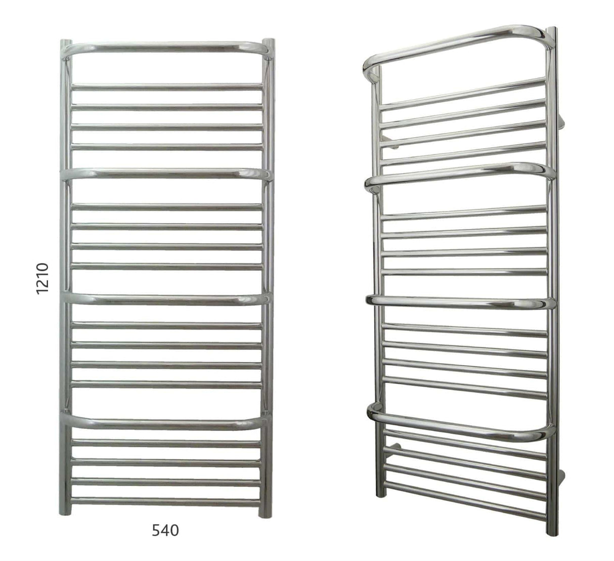 JIS Designer Towel Radiator JIS Sussex Findon Vertical Stainless Steel Designer Heated Towel Rail