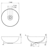 Crosswater Countertop Basin Crosswater Circus 400mm Round Countertop Basin