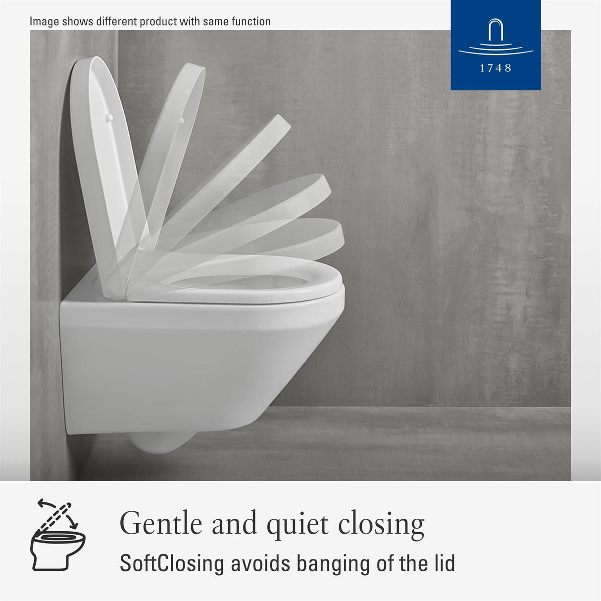 Villeroy & Boch Toilet Seat Villeroy & Boch Architectura Soft Close, Quick Release Toilet Seat  with Kickback in White Alpin