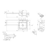 Aquarius Vanity Unit Suite Aquarius Urbano Premium 900mm Vanity Unit  Suite (with Back to Wall Toilet)