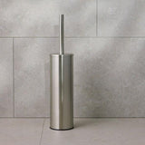 Miller Toilet Brush Brushed Nickel Miller Signature Freestanding Toilet Brush Set