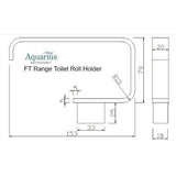 Aquarius Bathrooms Toilet Roll Holder Aquarius FT Toilet Roll Holder