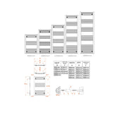 Reina Ladder Rail Reina Capo Flat Heated Designer Ladder Towel Rail - 1200 x 600 mm - in Chrome