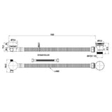 Crosswater Bath Waste Crosswater 3ONE6 Bath Filler with Waste